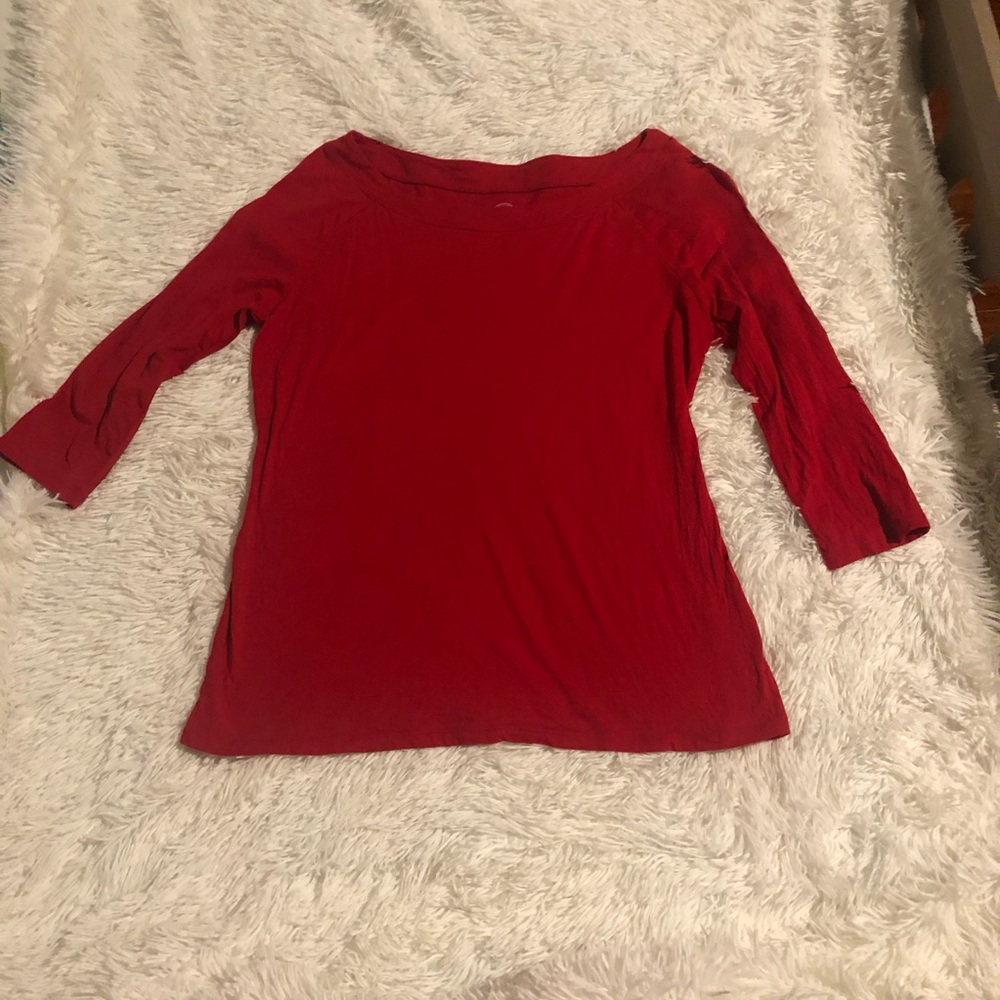 Westport Women's Long Sleeve Red Tee